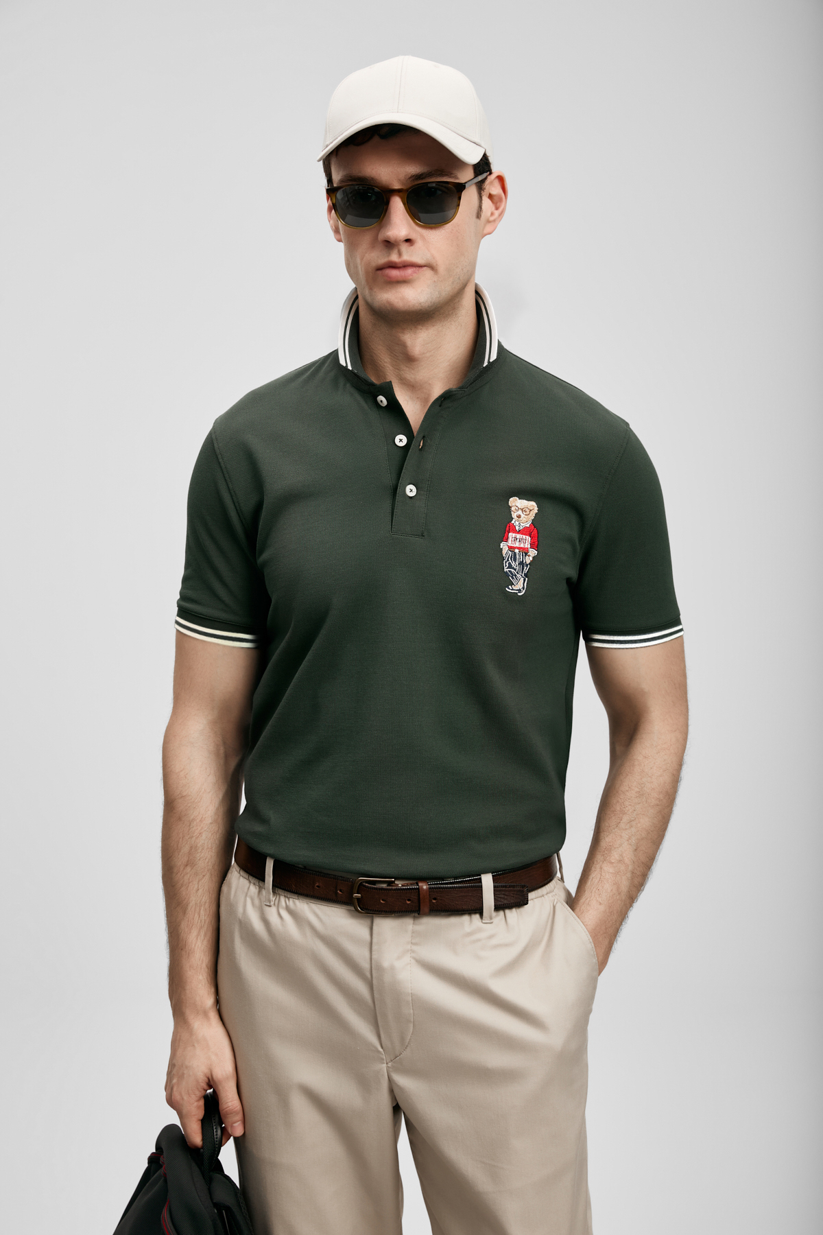 Brady Smart Erkek Polo Tişört Haki | LUFIAN