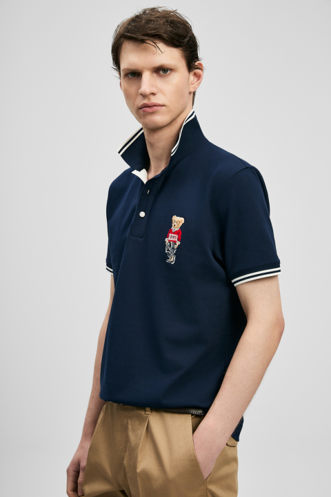 Brady Smart Erkek Polo Tişört Lacivert - LUFIAN