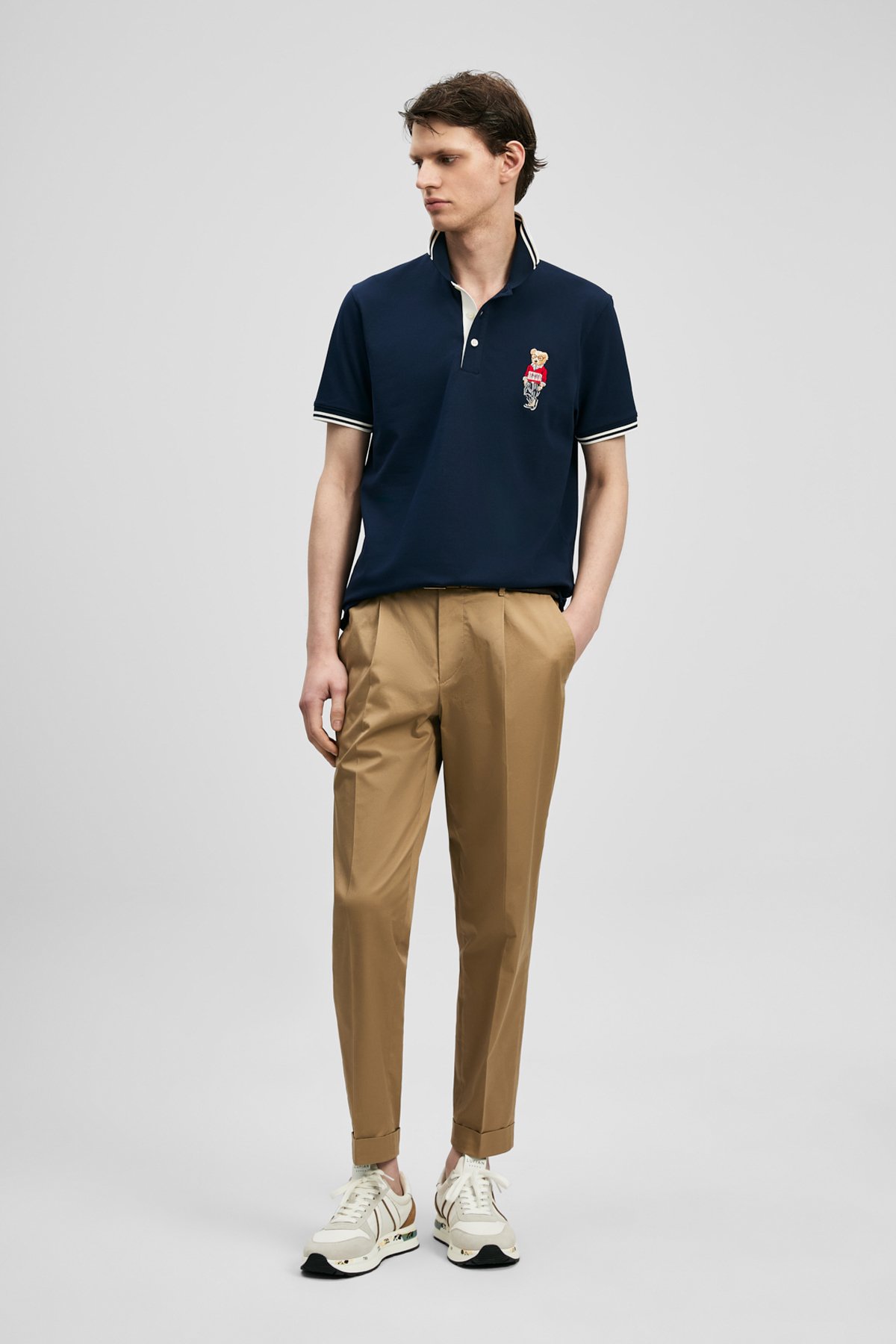 Smart Mens Polo T - Shirt Navy - Lufian (1)
