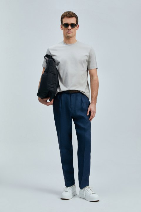 Bran Modern Grafik T- Shirt Bej - Lufian