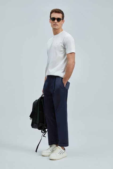 Bran Modern Grafik T- Shirt Kırık Beyaz - Lufian (1)