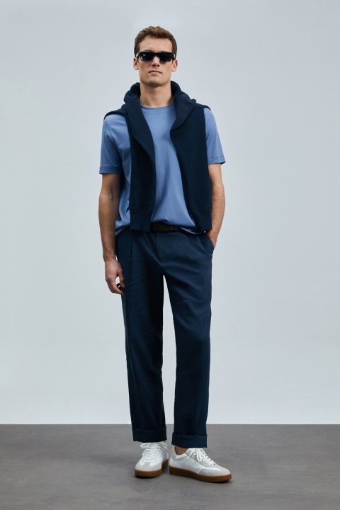 Bran Modern Grafik T- Shirt Koyu Lila - Lufian (1)