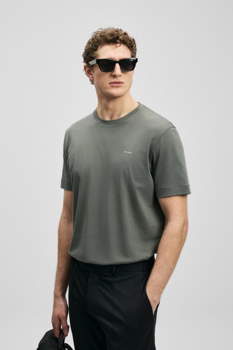 Bran Modern Grafik Tişört Koyu Yeşil - Lufian