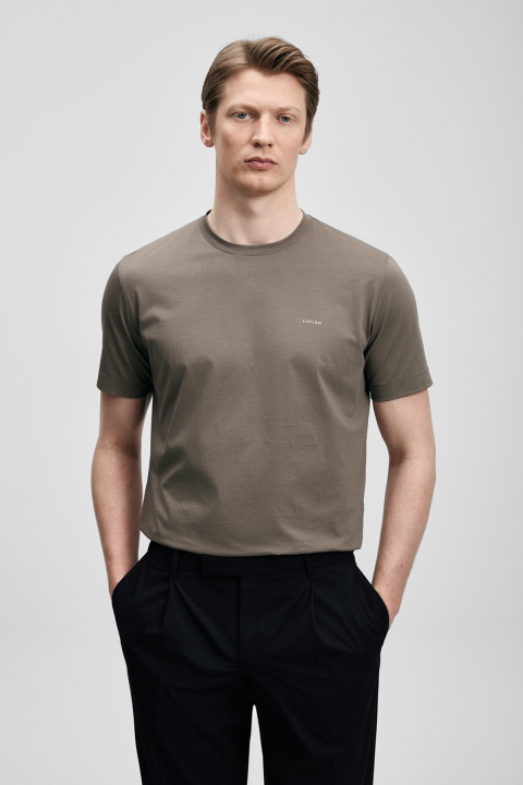 Bran Modern Graphic T-Shirt Mink - Lufian