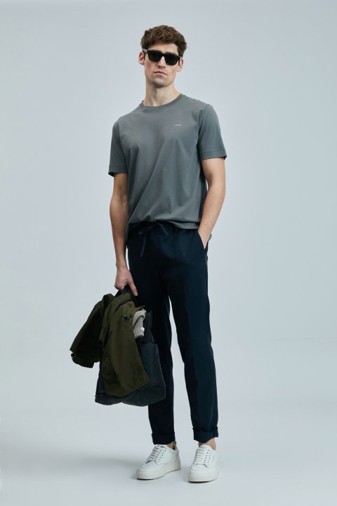 Bran Modern Graphic T-Shirt Dark Green - LUFIAN