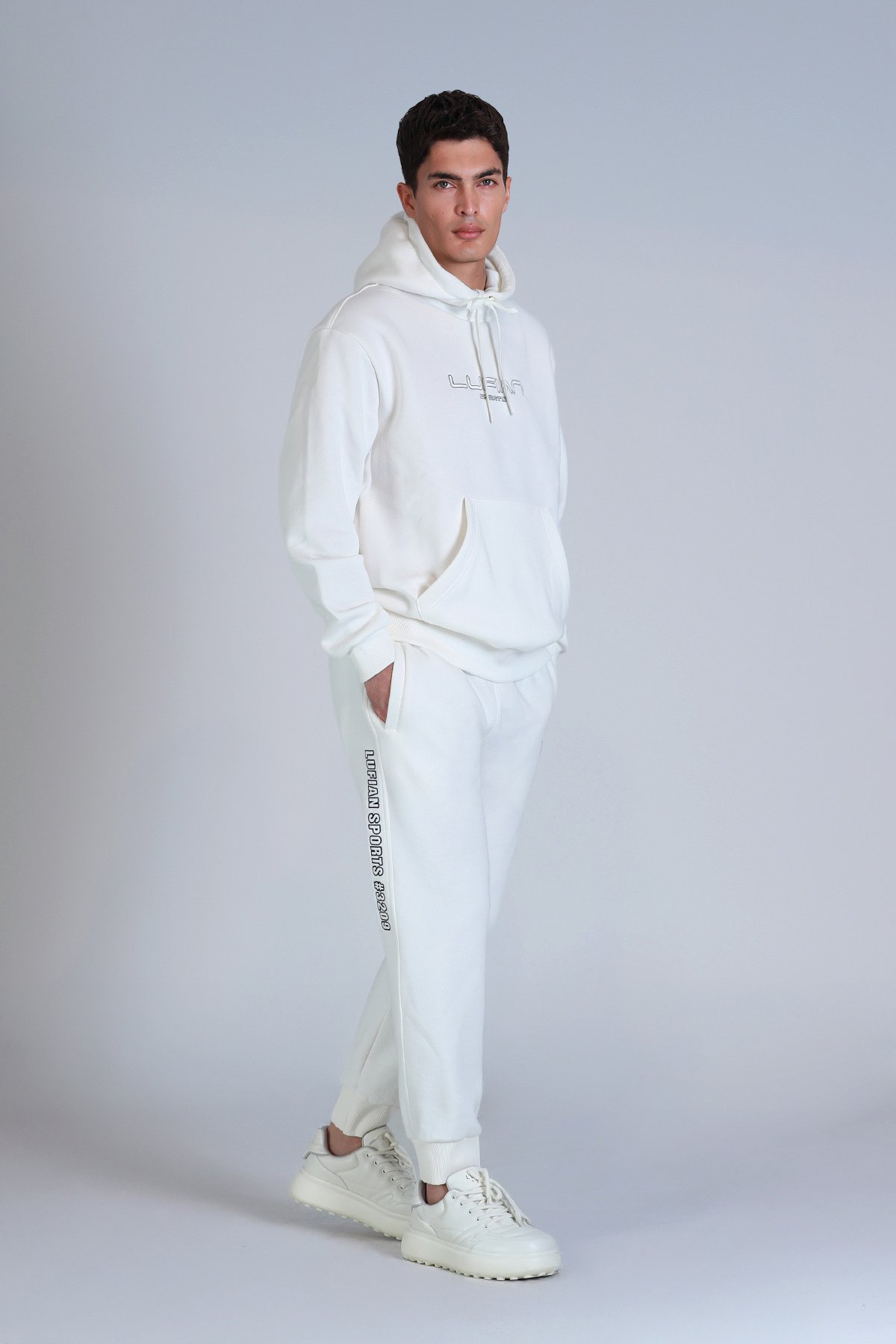 Brave Erkek Sweatshirt Kırık Beyaz - Lufian (1)