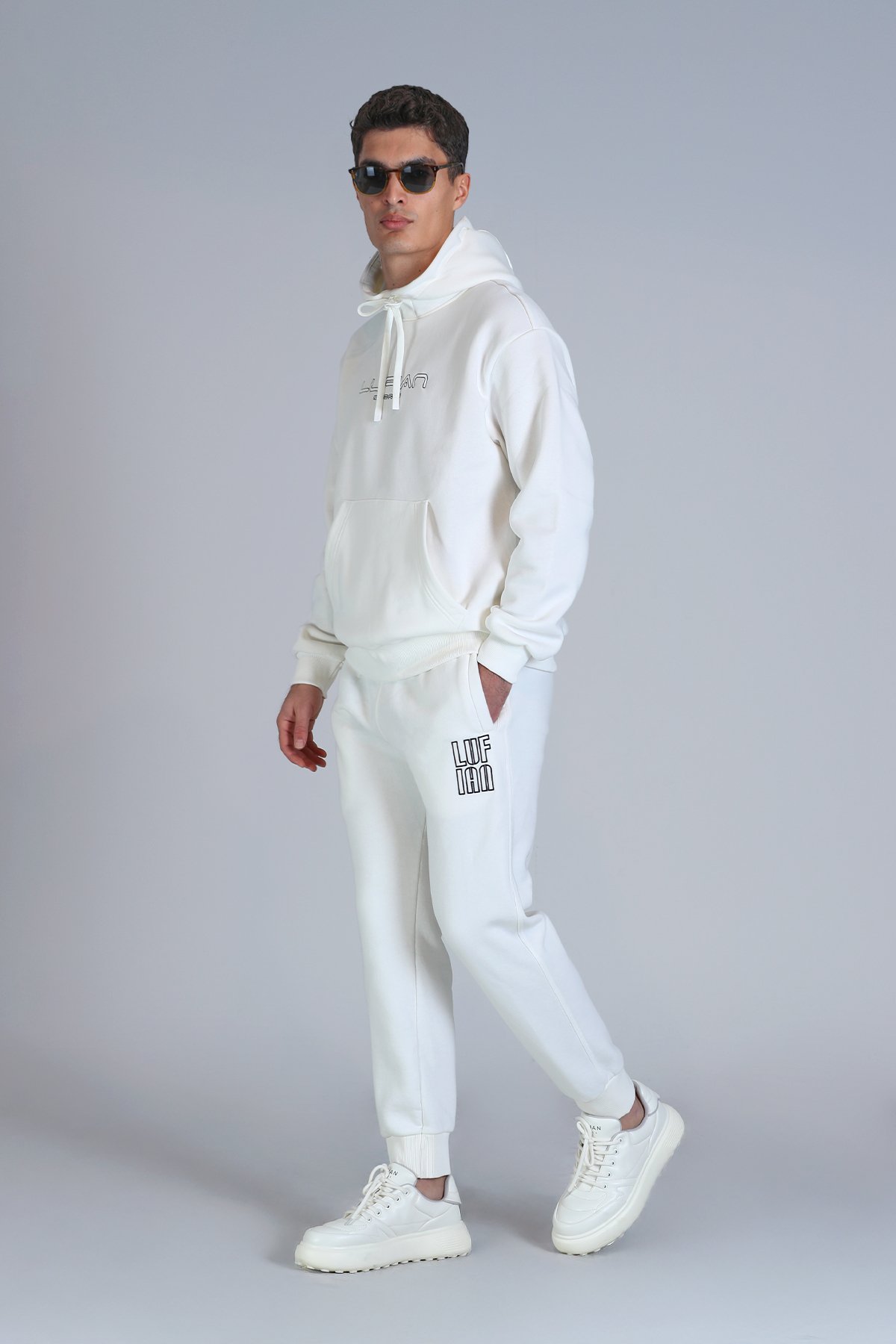 Brave Erkek Sweatshirt Kırık Beyaz - LUFIAN