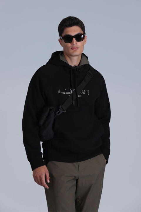 Brave Erkek Sweatshirt Siyah - Lufian