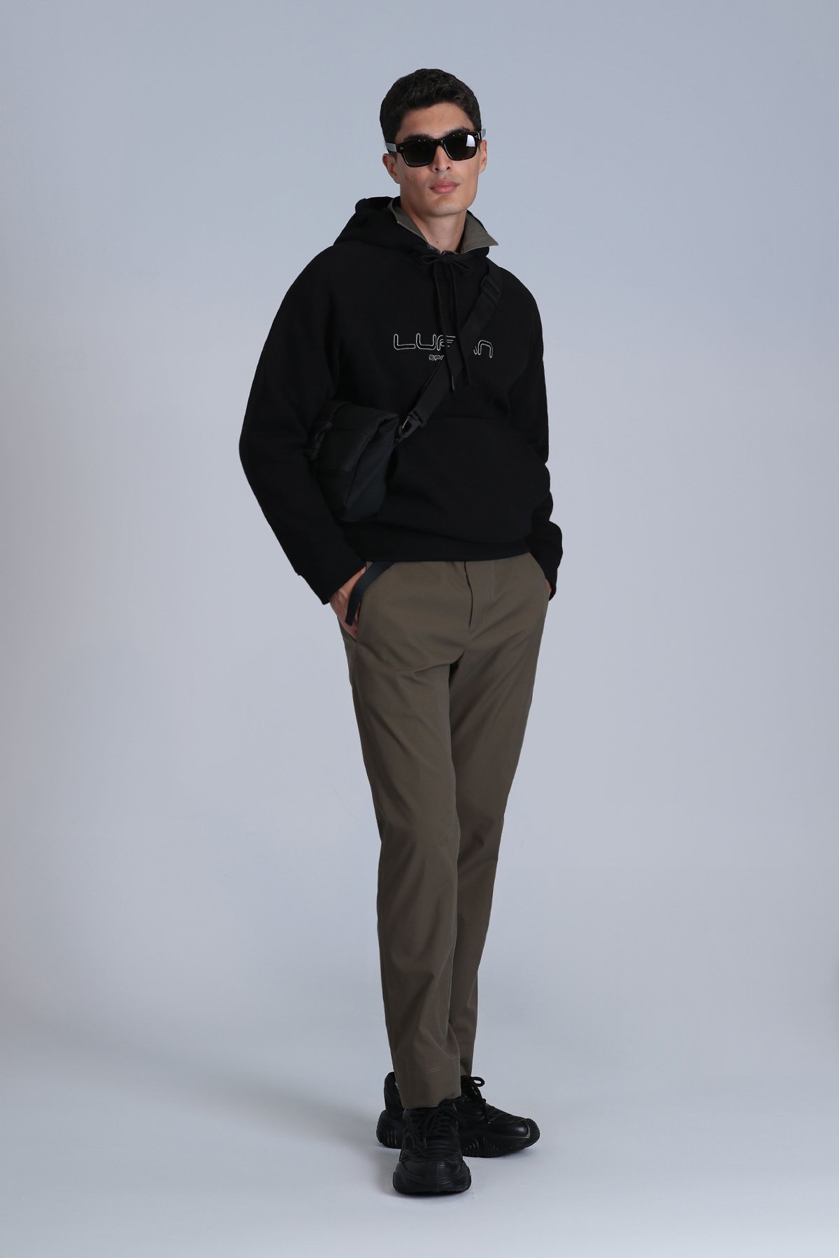 Brave Erkek Sweatshirt Siyah - Lufian (1)