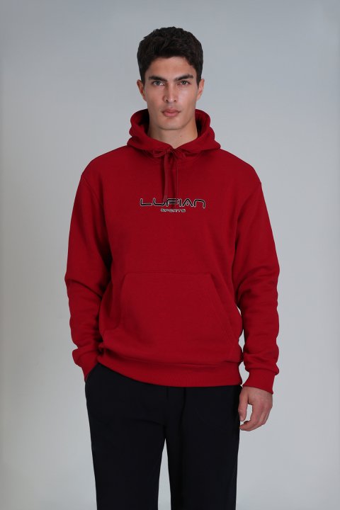 Brave Men's Sweatshirt Red - LUFIAN