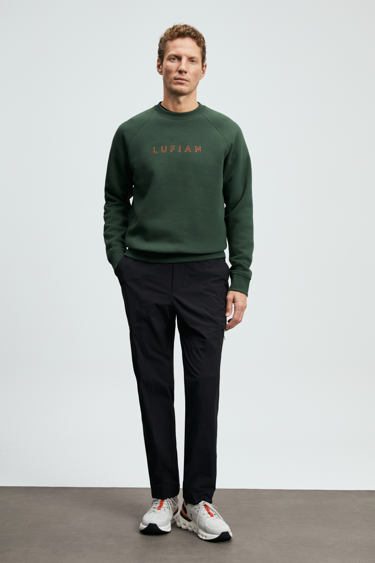 Bren Erkek Sweatshirt Çimen Yeşili - LUFIAN (1)