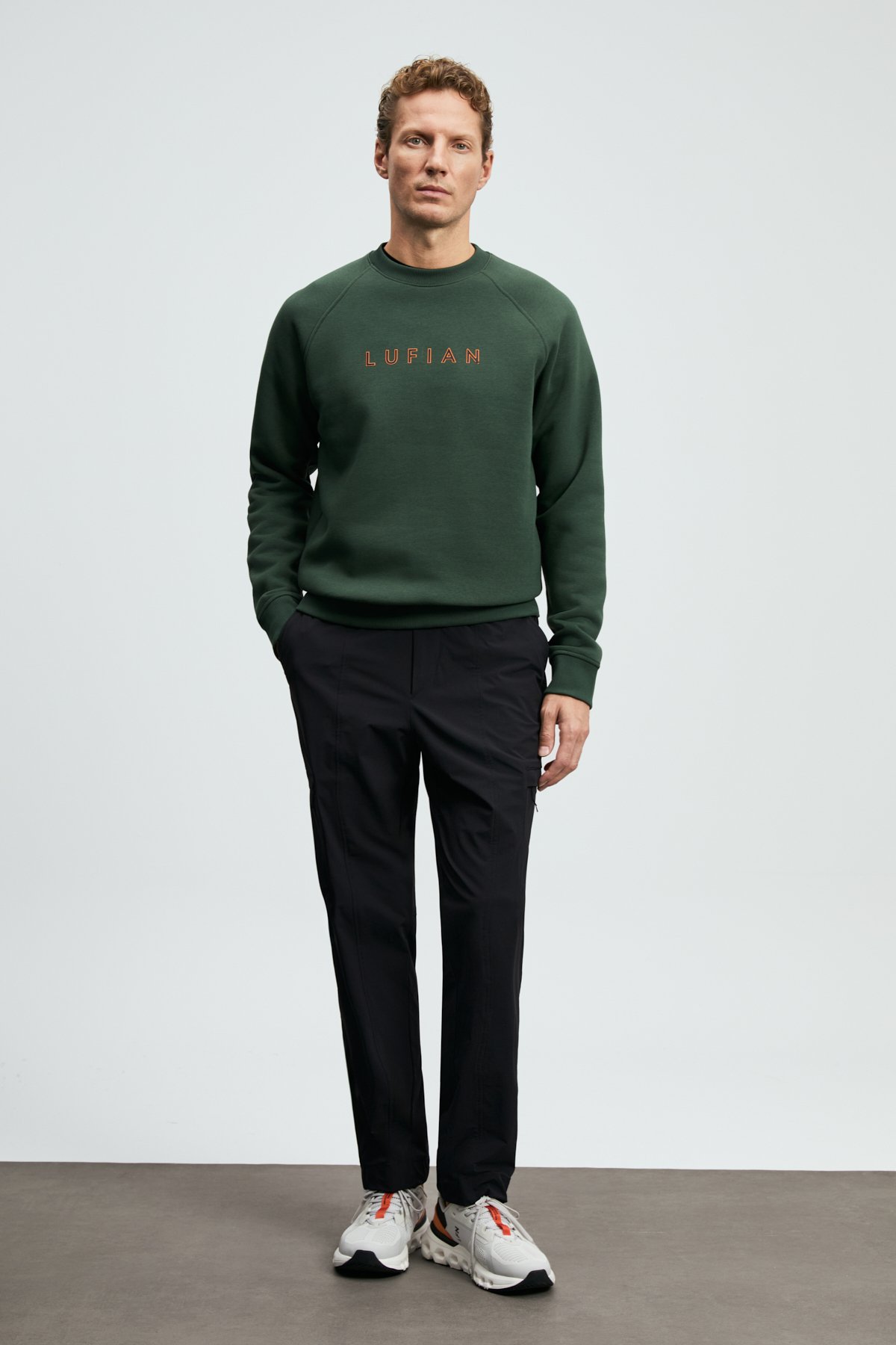 Bren Erkek Sweatshirt Çimen Yeşili - LUFIAN