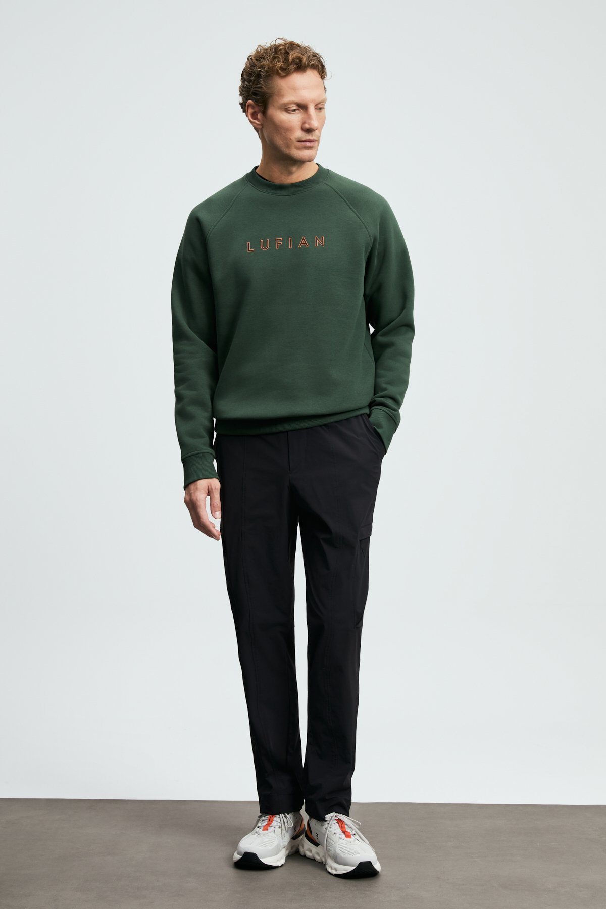 Bren Erkek Sweatshirt Çimen Yeşili - LUFIAN