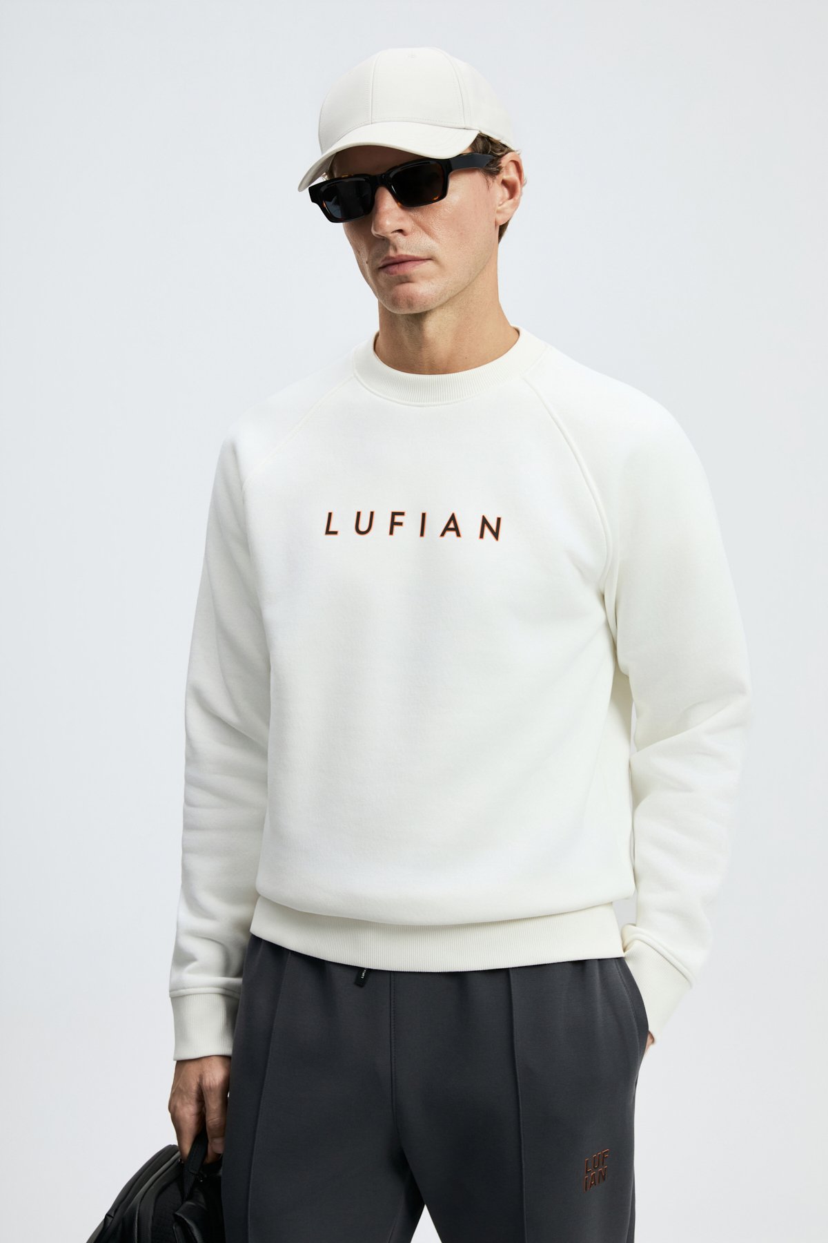 Bren Erkek Sweatshirt Kırık Beyaz - Lufian