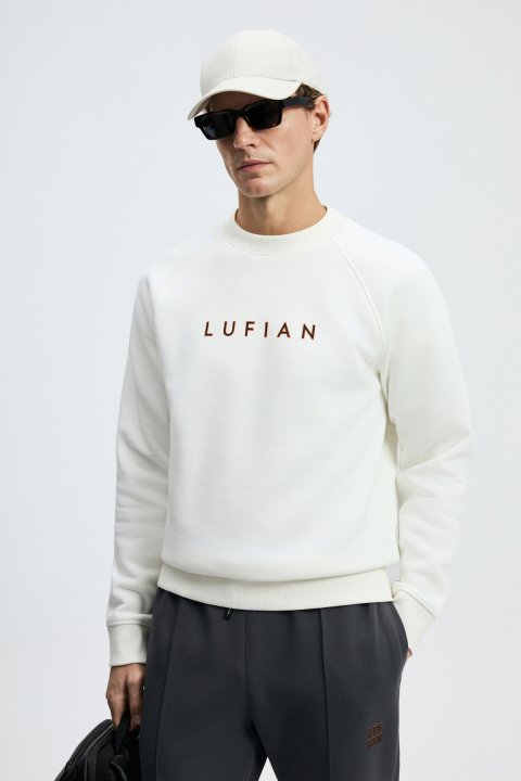 Bren Erkek Sweatshirt Kırık Beyaz - Lufian