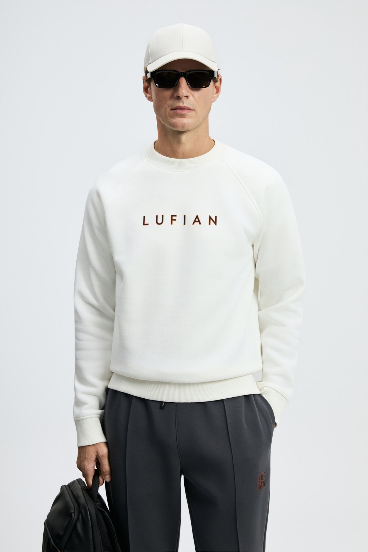Male Sweatshirt Off Whıte - Lufian