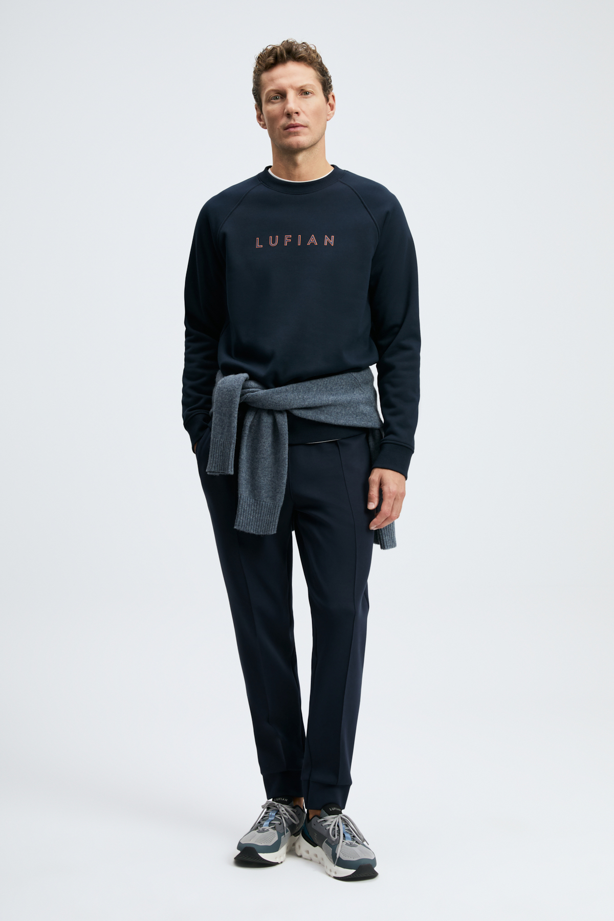 Bren Erkek Sweatshirt Lacivert - Lufian