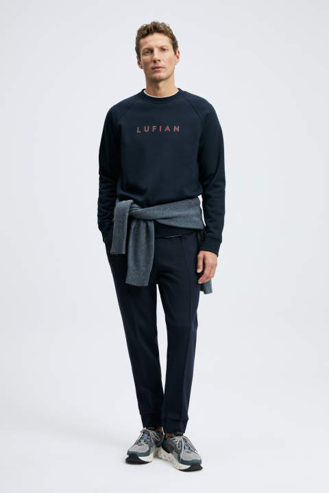 Bren Erkek Sweatshirt Lacivert - Lufian (1)