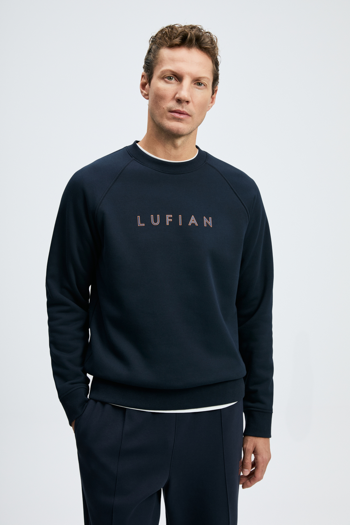 Bren Erkek Sweatshirt Lacivert - Lufian