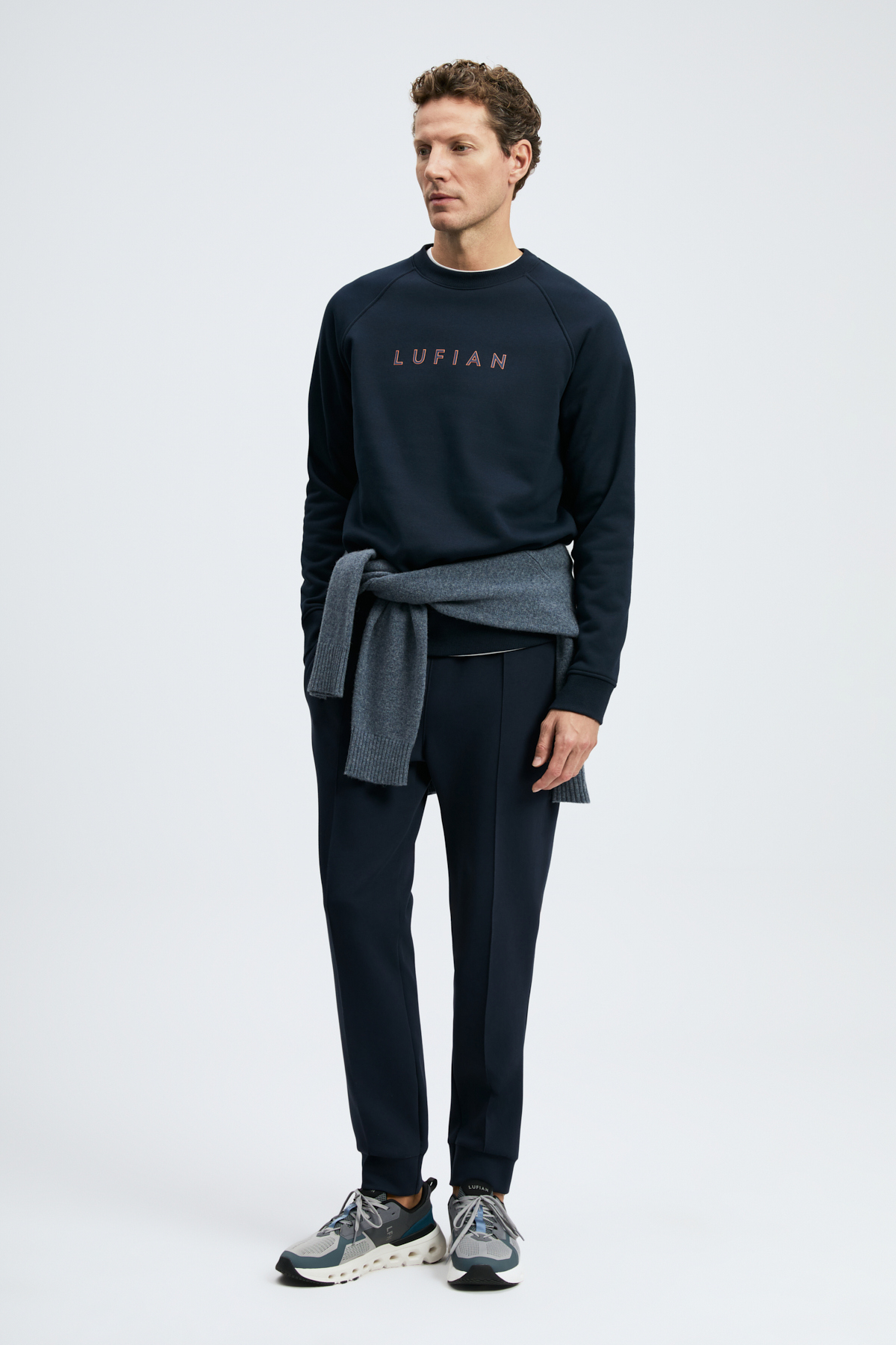 Bren Erkek Sweatshirt Lacivert - Lufian