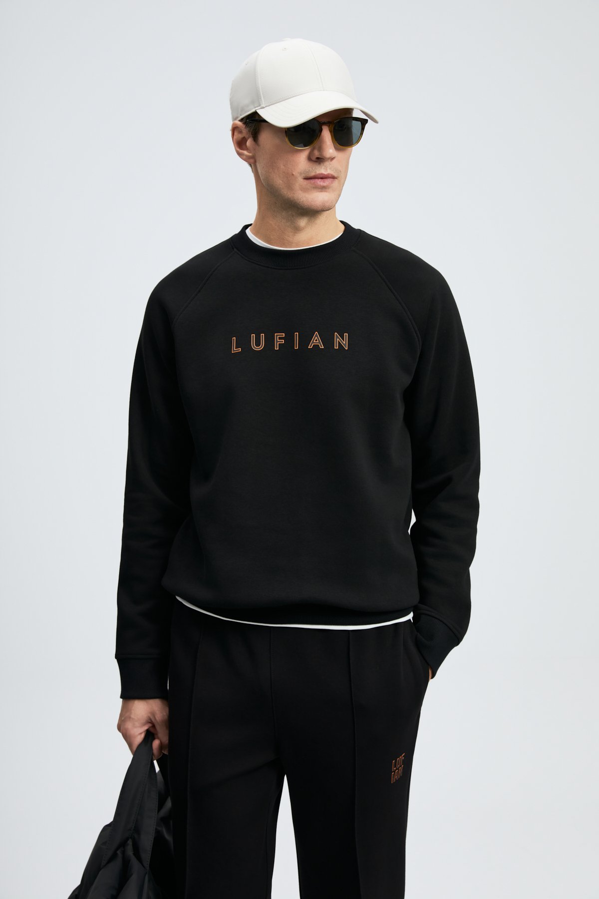 Male Sweatshirt Black - Lufian