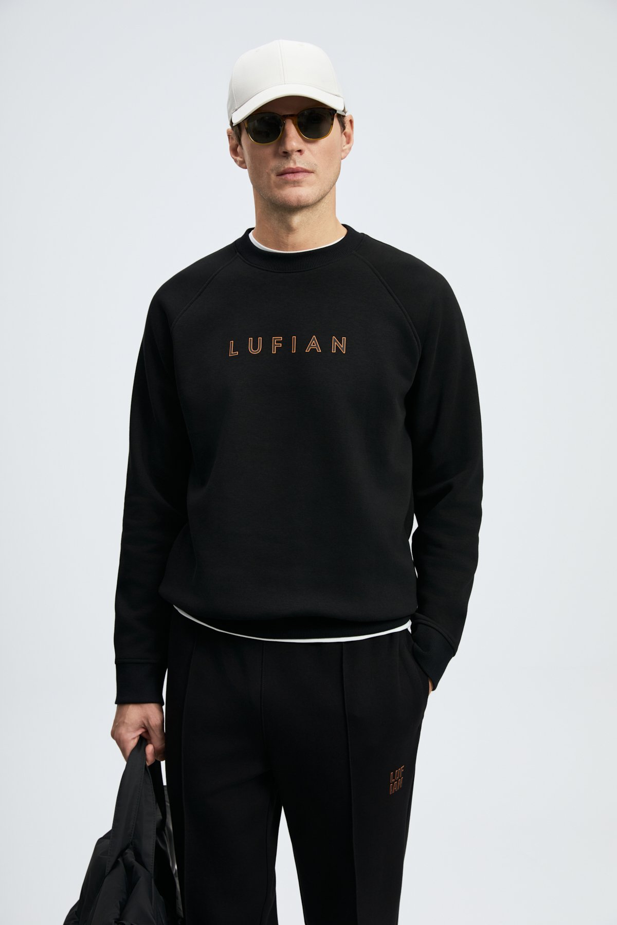 Male Sweatshirt Black - Lufian