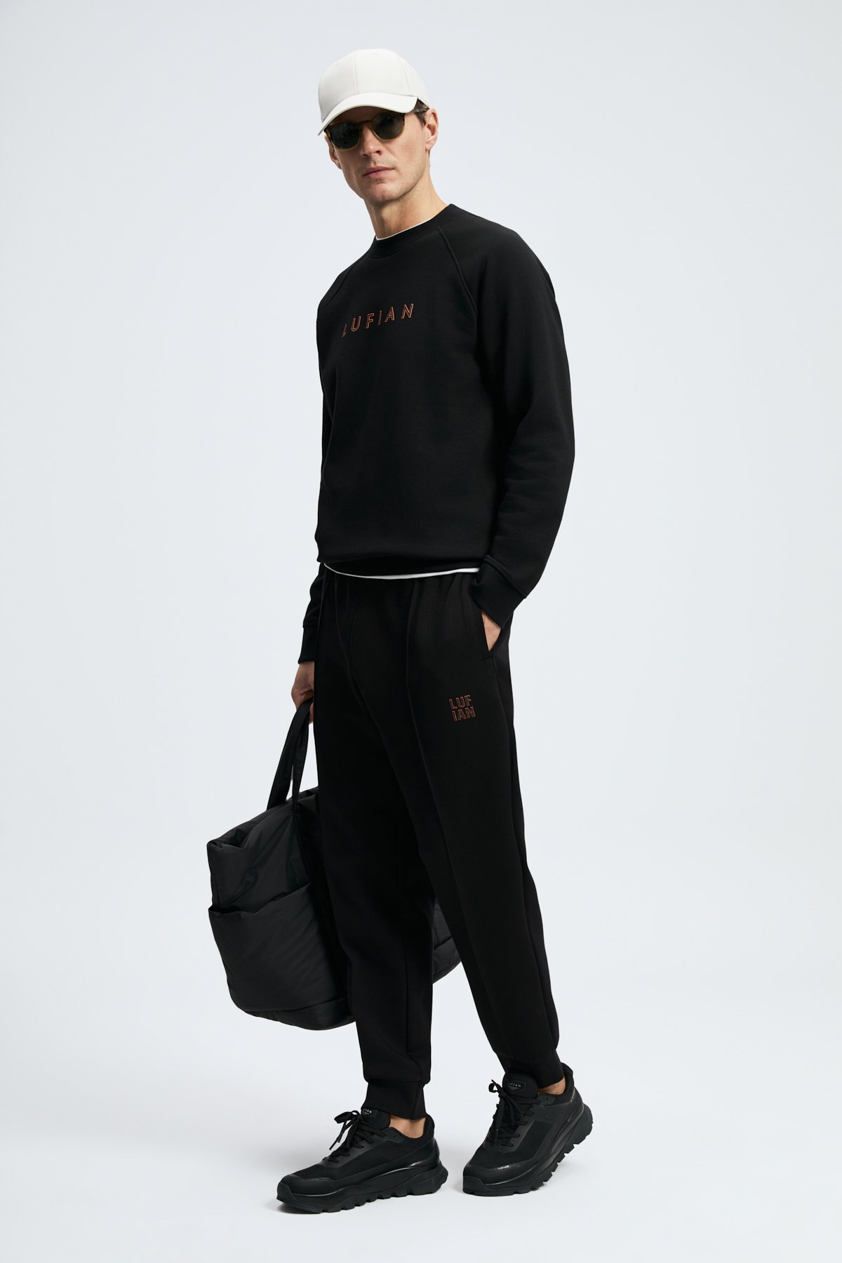 Male Sweatshirt Black - Lufian