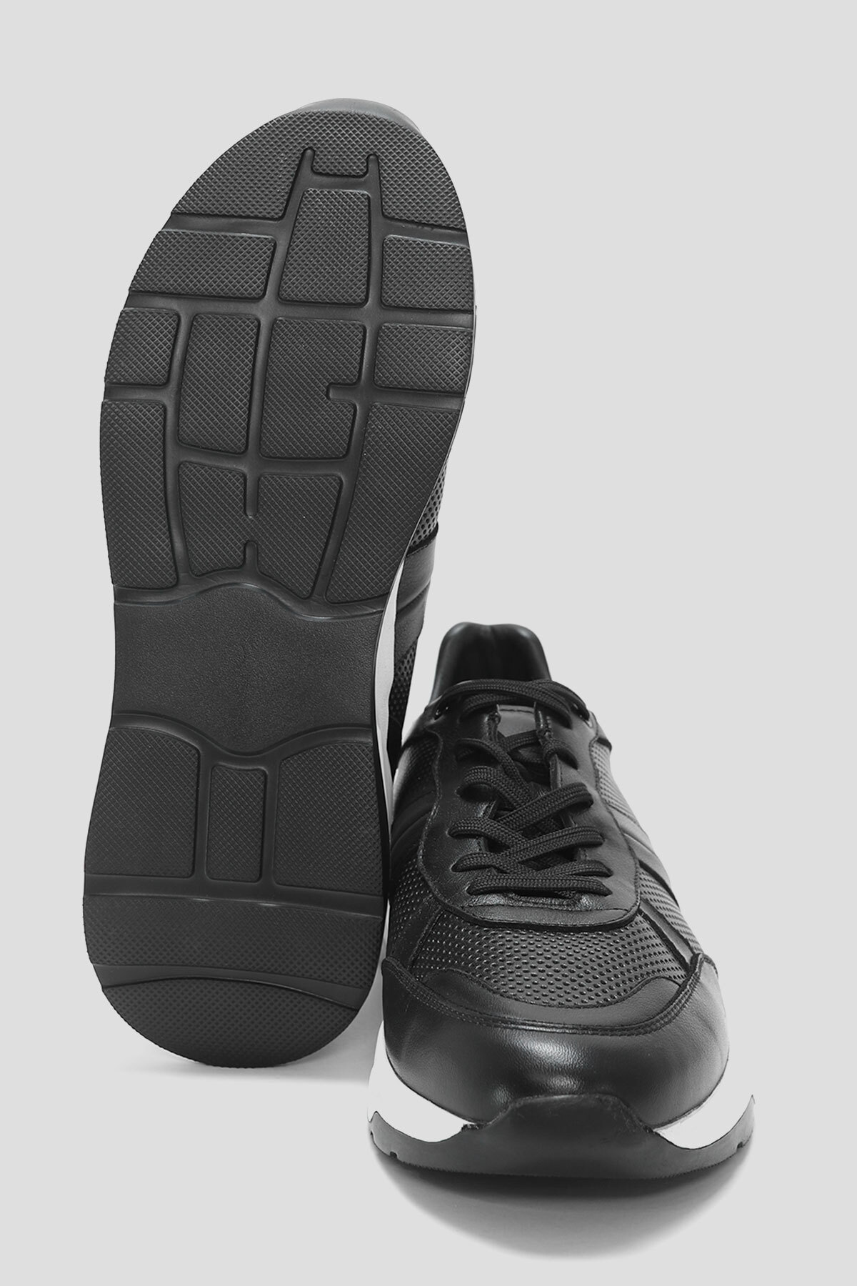 Brezza Erkek Deri Sneaker Ayakkabi Siyah