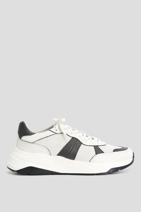 Brezza Erkek Deri Sneaker Ayakkabı Beyaz - Lufian