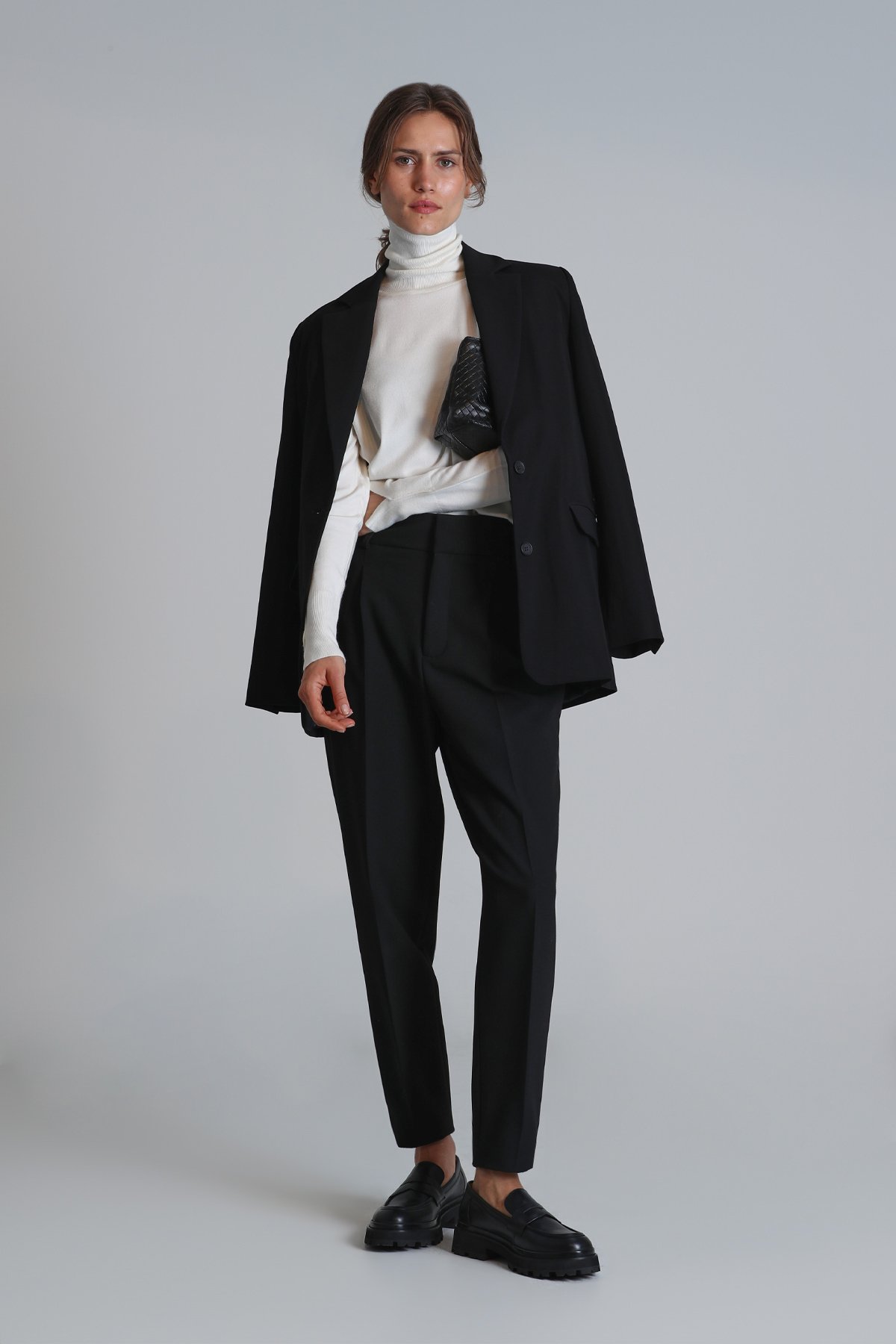 Burnaby Kadın Kazak Ekru - Lufian (1)