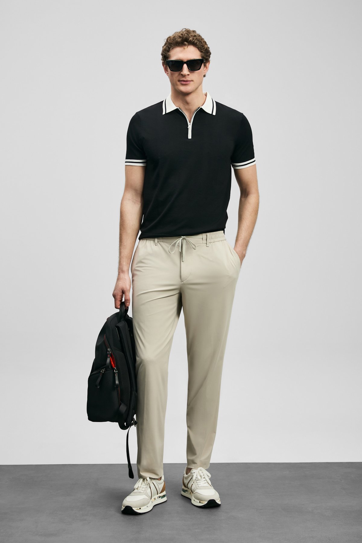 Calep Smart Erkek Chino Pantolon Slim Fit Bej - Lufian