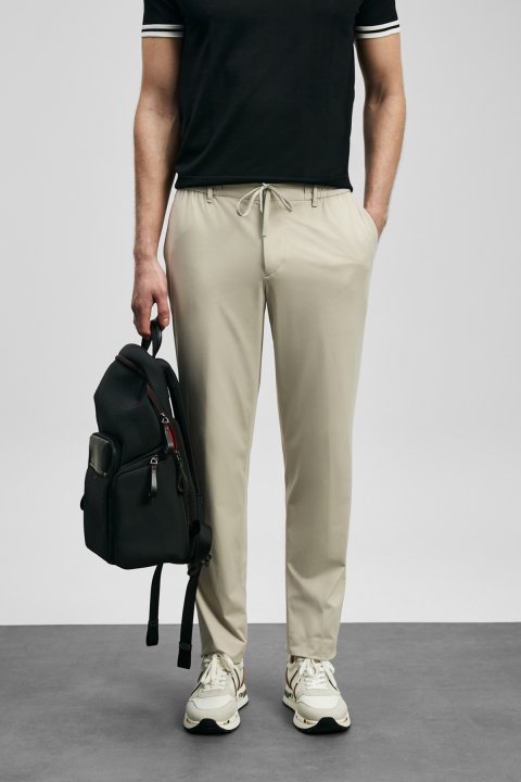 Calep Smart Erkek Chino Pantolon Slim Fit Bej - Lufian (1)