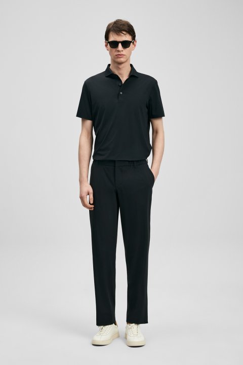 Calep Smart Men's Chino Pants Slim Fit Black - Lufian