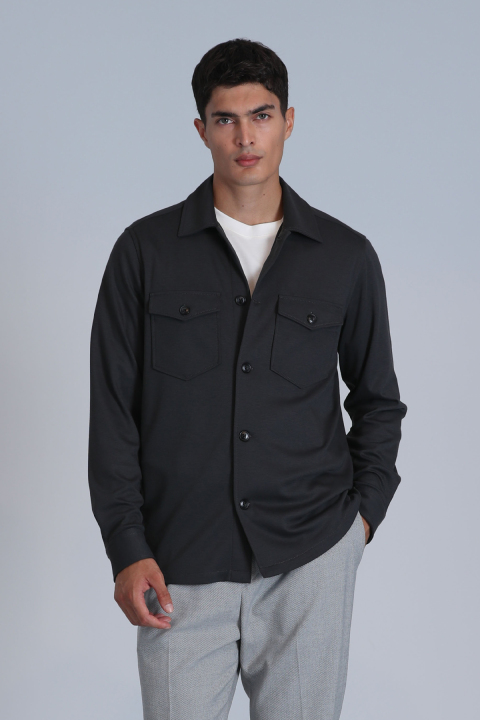 Cameron Erkek Basic Gömlek Slim Fit Haki - Lufian (1)