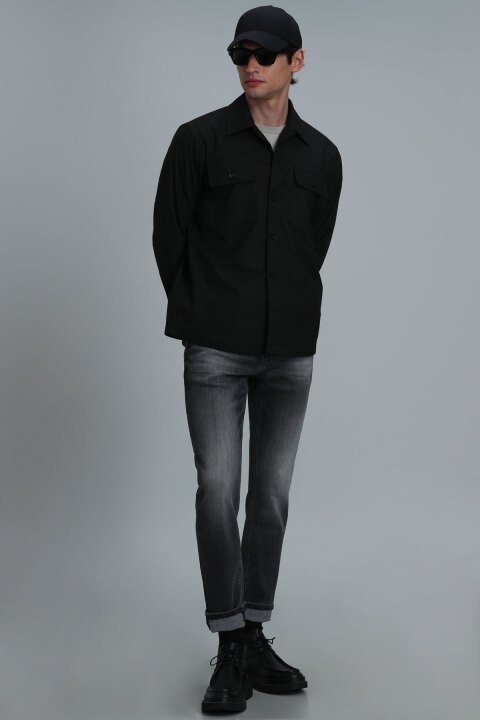 Cames Smart Jean Erkek Pantolon Slim Fit Gri - Lufian