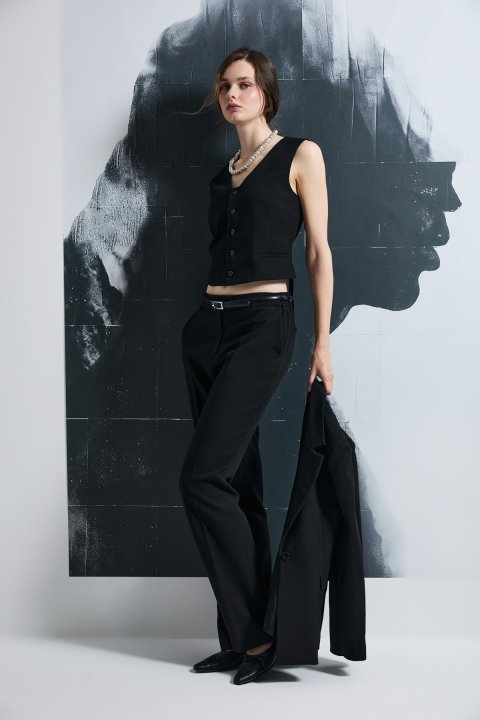 Camılla Kadın Yelek Siyah - Lufian (1)