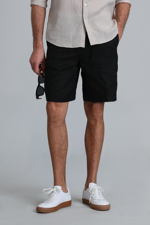 Peler Sports Men's Chino Shorts Slim Fit Black - Lufian (1)