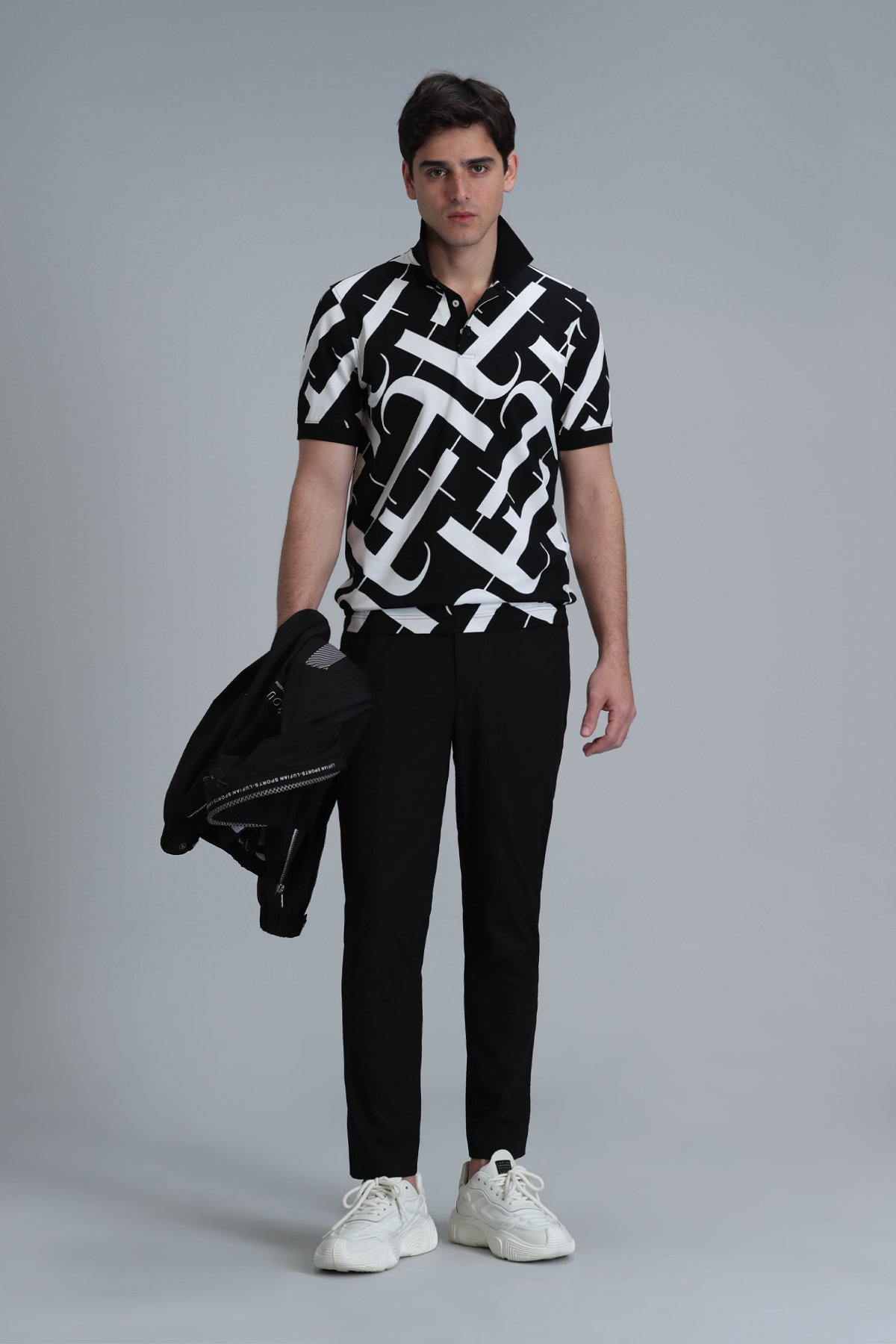 Cara Smart Erkek Polo Tişört Siyah - Lufian (1)