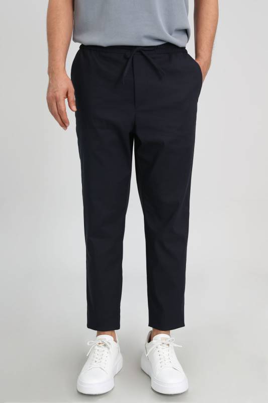 Carl Spor Erkek Chino Pantolon Tailored Fit Lacivert - 2