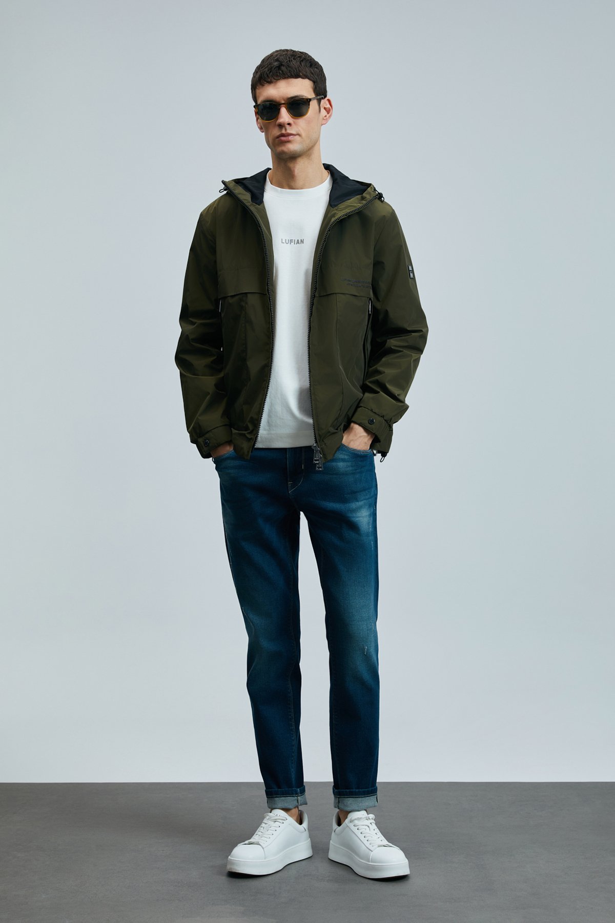 Carlo Smart Jean Erkek Pantolon Slim Fit Mavi - Lufian