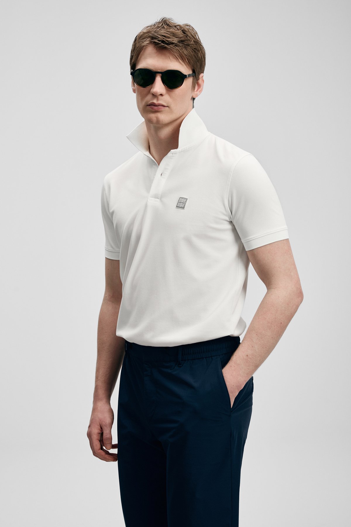 Carter Smart Erkek Polo Tişört Kırık Beyaz - LUFIAN