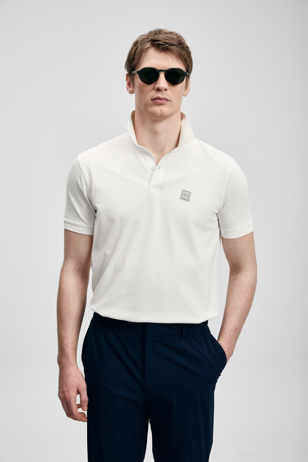 Carter Smart Erkek Polo Tişört Kırık Beyaz - LUFIAN