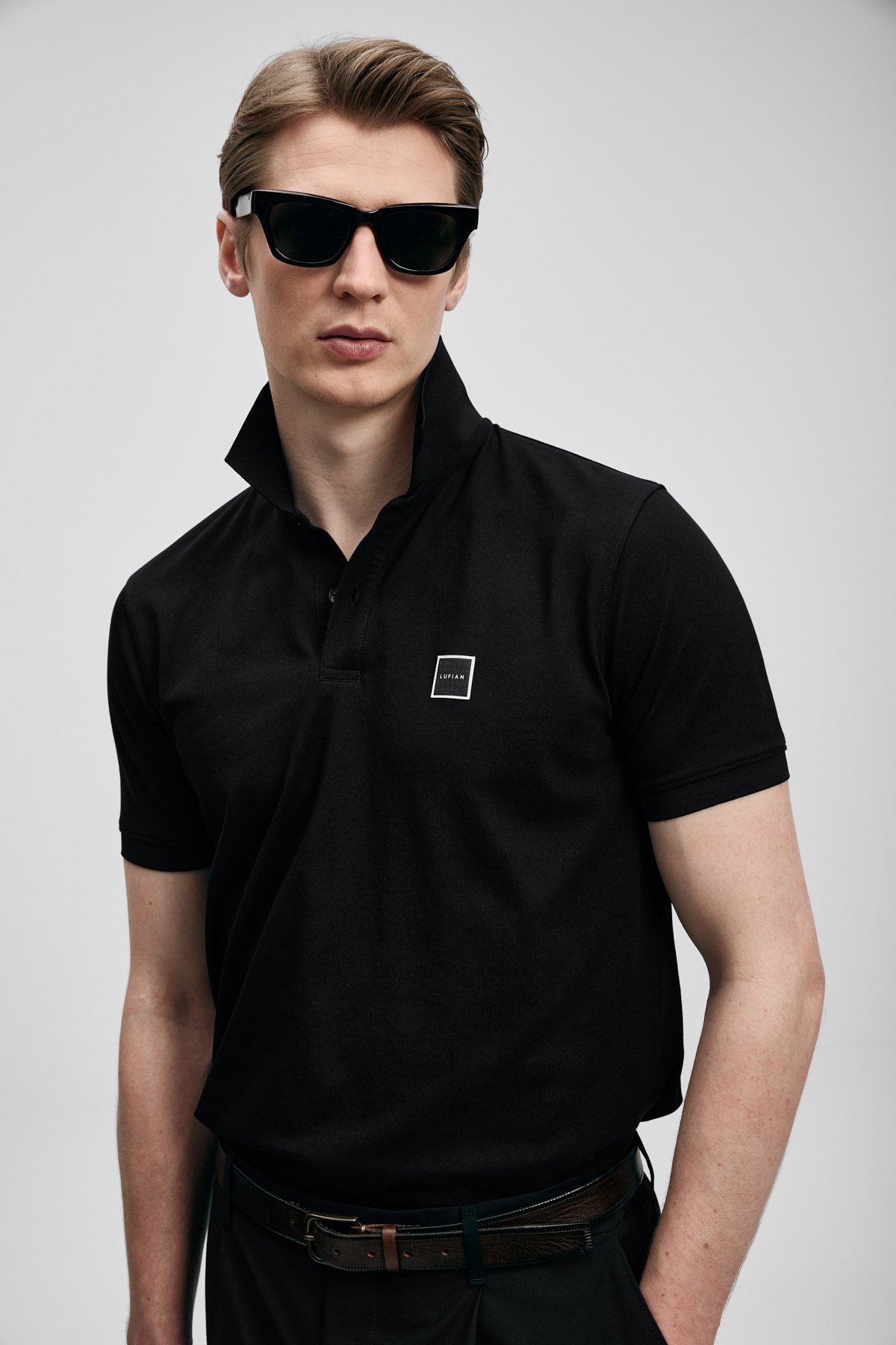Carter Smart Erkek Polo Tişört Siyah - LUFIAN (1)