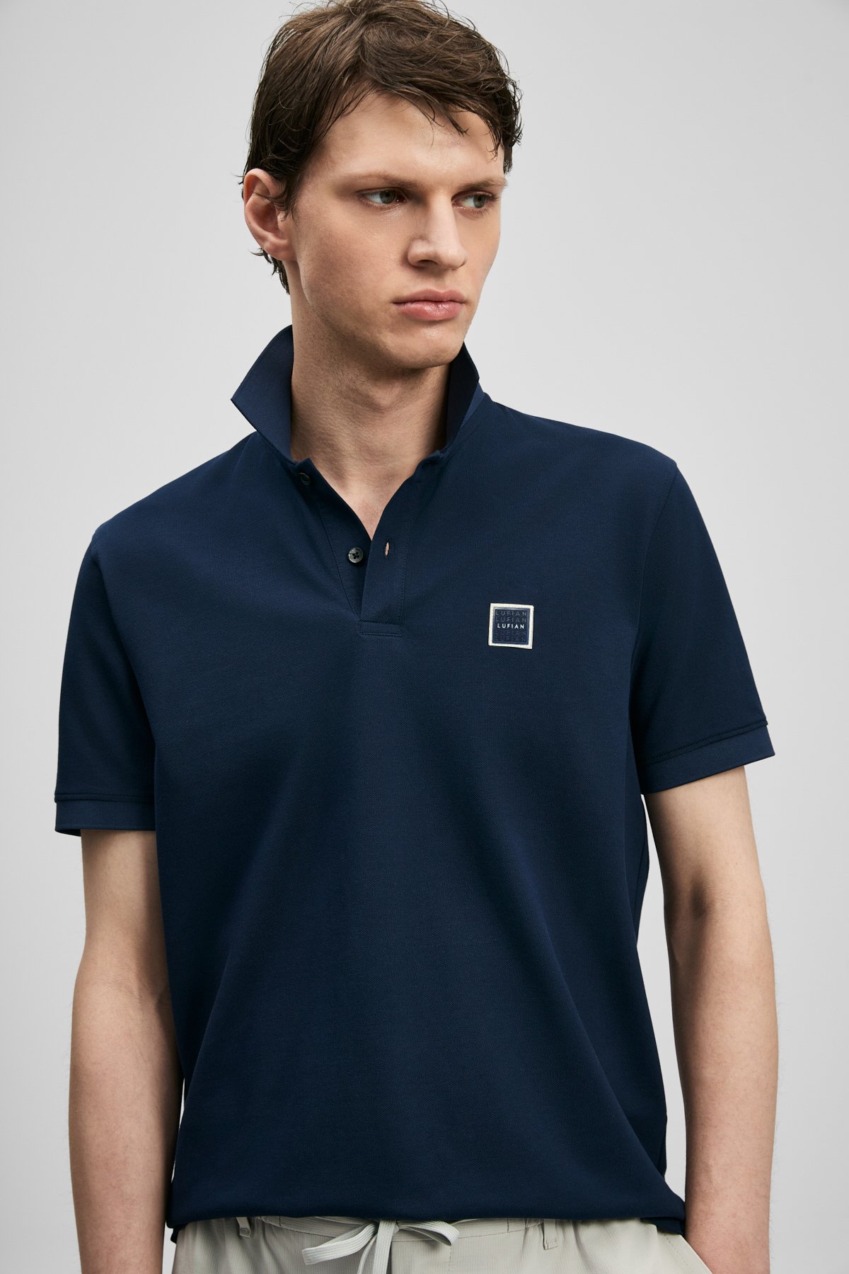 Smart Mens Polo T - Shirt Navy - Lufian