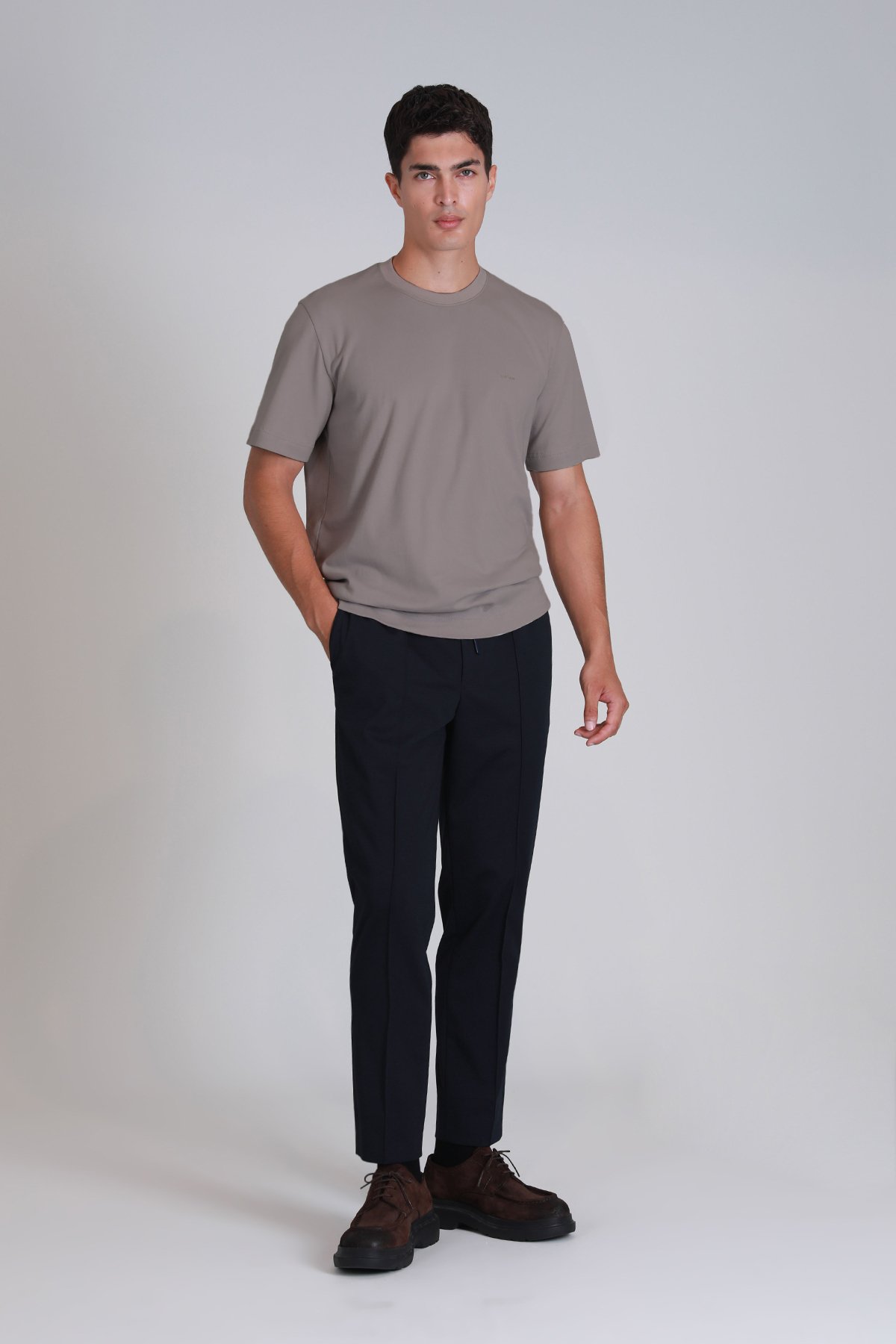 Casa Erkek Basic Tişört Kum - Lufian