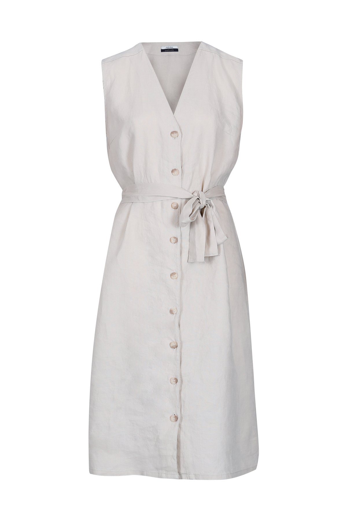 Castel Kadın Elbise Bej - Lufian