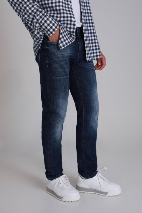 Cedrıc Smart Jean Erkek Pantolon Slim Fit Mavi - Lufian (1)