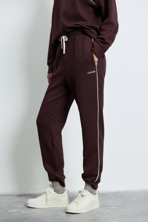 Knitted Woman Tracksuit Purple - LUFIAN