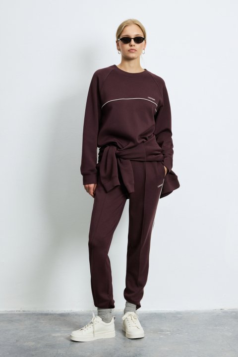 Knitted Woman Tracksuit Purple - LUFIAN