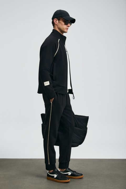 Charms Tracksuit Top Black - LUFIAN